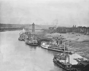 River Front, Cincinnati, Ohio, USA, c1900. Creator: Unknown