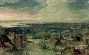 River Landscape, 1578. Creator: Hans Bol