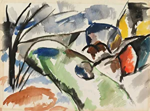Riverscape Prints: River Landscape, 1915-1920. Creator: Sulho Sipila