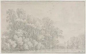 Left Prints: River Landscape, c. 1650?. Creator: Simon de Vlieger (Dutch, 1601-1653)