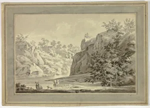 River Landscape with Cows and Dog in Foreground, n.d. Creator: Unknown