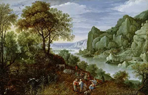 Imaginary Prints: River Landscape with Mining, 1620-1629. Creator: Marten Ryckaert