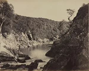 River Landscape, Scotland, c. 1858. Creator: Captain Horatio Ross (British, 1801-1886)