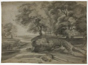 Ditch Prints: River Landscape with Wooded Banks, n.d. Creator: Lodewijk de Vadder
