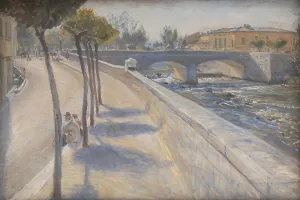 Philipsen Theodor Esbern Prints: The River Liri, Italy, 1902. Creator: Theodor Esbern Philipsen
