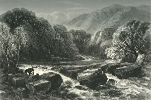 British Isles Prints: On the River Lledr, c1870