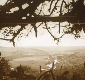 River Maas Prints: River Meuse seen from the trenches, Verdun, northern France, c1914-c1918