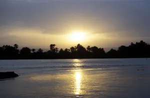 River Nile at sunset, Egypt