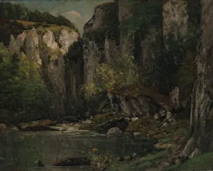 Gustave Courbet Collection: River and Rocks, 1873-77. Creator: Gustave Courbet