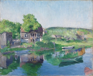 River Sandvikselven, 1890. Creator: Harriet Backer
