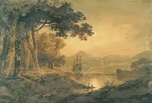 Aberdeen Art Gallery Museums Prints: A River Scene, 1800-1824. Creator: William Payne