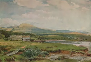 Collier Prints: River Scene with Cottages, c1887. Artist: Thomas Collier