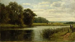 Archibald Reid Prints: River Scene with Cows, 1870. Creator: Archibald David Reid