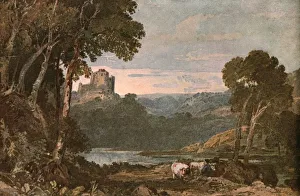 A River Scene with Cows, (c1900). Creator: Unknown