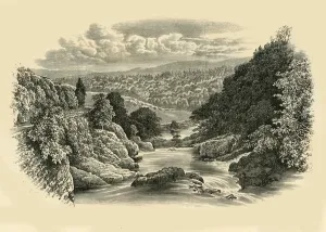 River Scene at Pont-Y-Cyffing, c1890. Creator: Unknown