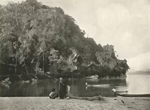 Burmese Collection: River Scene - The Second Defile, near Bhamo, 1900. Creator: Unknown