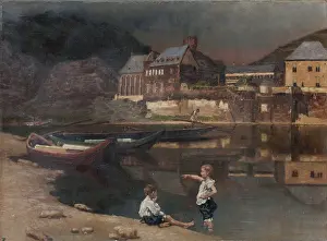 Water Surface Prints: River Scenery, c1889. Creator: Karl von Pidoll