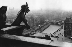 Ernest Flammarion Prints: The River Seine seen from a tower of Notre Dame, Paris, 1931. Artist: Ernest Flammarion