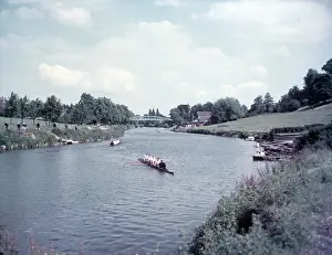Shropshire Prints: River Severn, Shrewsbury, Shropshire, c1955. Creator: Arthur Charles Kirby Ware