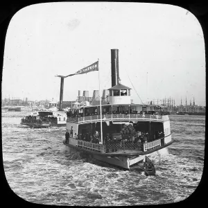 River Boat Prints: River steamer, USA, late 19th or early 20th century