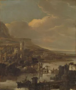 Monumental Prints: River view, 1640-1674. Creator: Jacob Willemsz de Wet the elder