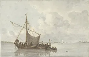 Gerrit Lamberts Prints: River view, 1786-1850. Creator: Gerrit Lamberts