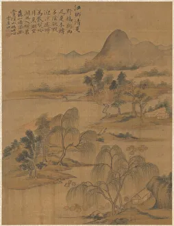1644 1911 Prints: River Village in High Summer, 1775. Creator: Zhai Dakun (Chinese, d. 1804)