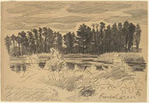 Oscar Bluemmer Prints: Riverhead, Long Island, 1903. Creator: Oscar Bluemner