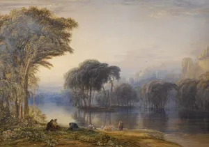 By the rivers of Babylon. Artist: Fielding, Copley Anthony Vandyke (1787-1855) By the rivers of Babylon. Artist: Fielding, Copley Anthony Vandyke (1787-1855)