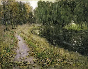 Willow Prints: Riverside, autumn, c1930. Creator: Margaret Stoddart