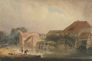 Collapsed Collection: Riverside Scene (Old Mill), 1805-10 (?). Creator: Peter de Wint