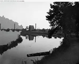 Industrial Facility Prints: Riverview flour mills, New Ulm, Minn. between 1880 and 1899. Creator: Unknown