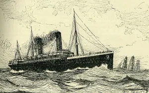 Biggest Prints: The R.M.S. Oceanic, 1901. Creator: Norman Wilkinson