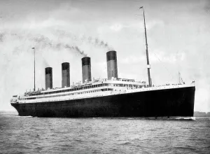 RMS Olympic, White Star Line ocean liner, 1911-1912. Artist: FGO Stuart