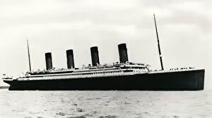 White Star Line Gallery: The RMS Titanic leaving Southampton, 10 April 1912. Creator: Unknown