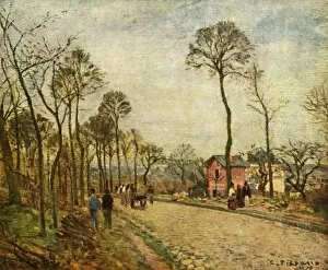 Yvelines Gallery: The Road, 1870, (1939). Creator: Camille Pissarro