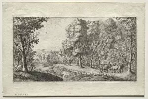 Albert Flamen Gallery: The Road at the Border of the Woods. Creator: Albert Flamen (Flemish, c. 1620-1669)