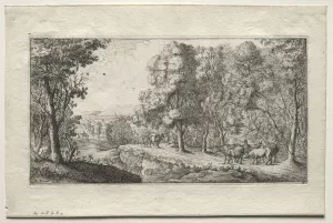Albert Flamen Prints: The Road at the Border of the Woods. Creator: Albert Flamen (Flemish, c. 1620-1669)