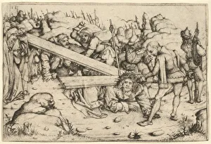 Hausbuchmeister Prints: The Road to Calvary, 1475/80. Creator: Master of the Housebook