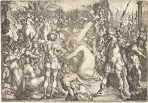 Roman Soldier Gallery: The Road to Calvary. Creator: Jacques Bellange