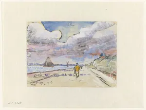 Toorop Jan Prints: Road along canal, 1916. Creator: Jan Toorop