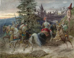 Charlemagne Prints: The Road to Chernomor. Illustration to the poem Ruslan and Lyudmila by A