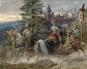 Chernomor Gallery: The Road to Chernomor. Illustration to the poem Ruslan and Lyudmila by A. Pushkin
