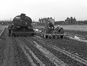 Under Construction Gallery: Road construction work, Doncaster, South Yorkshire, November 1955