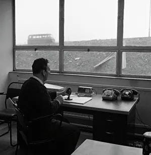 Road control room, Park Gate Iron & Steel Co, Rotherham, South Yorkshire, 1964