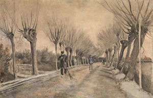 Van Gogh Vincent Gallery: Road in Etten, 1881. Creator: Vincent van Gogh
