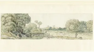 Jan Vanden Velde Prints: Road between groups of trees, 1603-1641. Creator: Jan van de Velde II