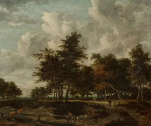 Ruisdael Jacob Isaacksz Van Prints: Road through a Grove. Creator: Jacob van Ruisdael