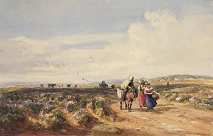 Moorland Prints: The Road Across the Heath, 1834-37. Creator: David Cox the Elder