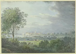 Townscape Prints: On the road from Hofen to Buchhorn on Lake Constance
